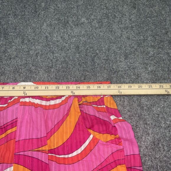 Trina Turk Pink and Orange Patterned Women Shorts - Picture 4 of 10